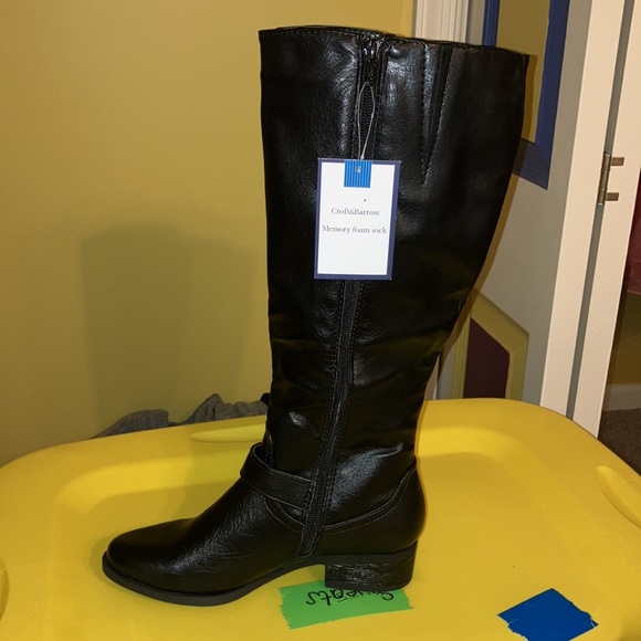 NWT Croft & Barrow Women's Riding Boots, Size 6 - Picture 3 of 8